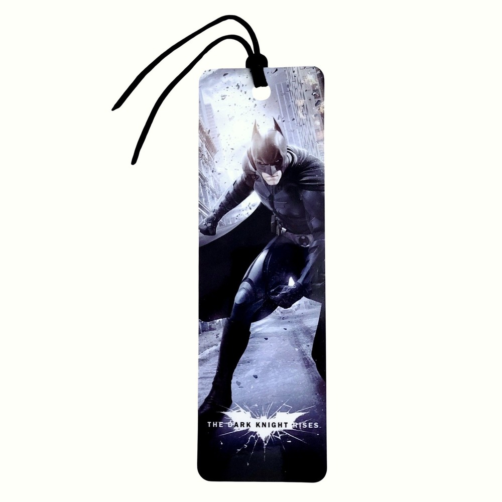 2012 Batman Dark Knight Rises Bookmark faux black leather Antioch Trends NBM5257
